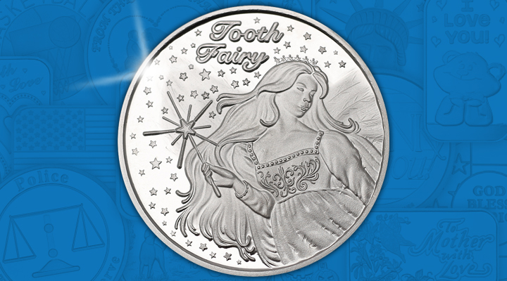 ToothFairy Tooth Fairy 1oz .999 Silver Medallion - December Silver of the Month