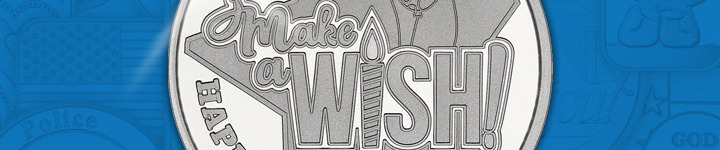 Make a Wish! Happy Birthday 1oz .999 Silver Medallion Dated 2020 - April Silver of the Month Make a Wish! Happy Birthday 1oz .999 Silver Medallion Dated 2020 - April Silver of the Month