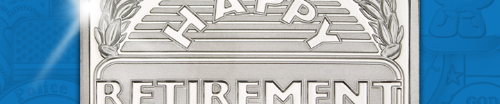 Happy Retirement 1oz .999 Silver Bar Dated 2020 in Gift Box - July Silver of the Month Happy Retirement 1oz .999 Silver Bar Dated 2020 in Gift Box - July Silver of the Month