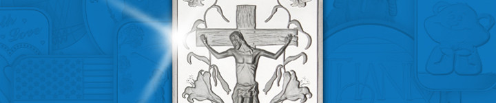 Jesus on the Cross 1oz .999 Silver Bar in Gift Box Jesus on the Cross 1oz .999 Silver Bar in Gift Box
