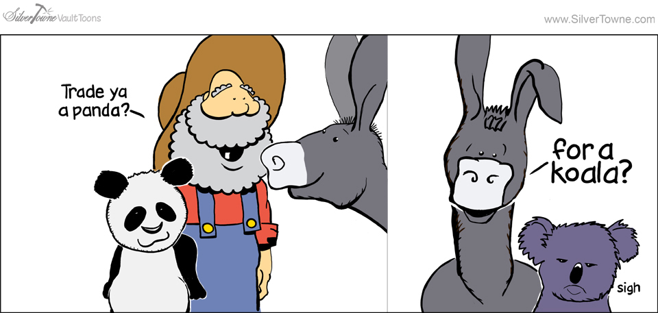 SilverTowne Vault Toons: Trade Panda for Koala Comic Strip Image