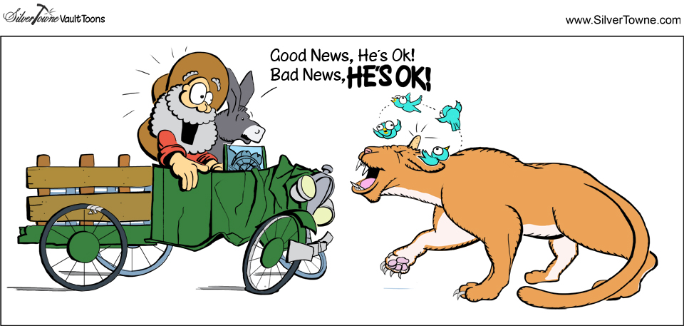 SilverTowne Vault Toons: Wagon Crash Comic Strip Image