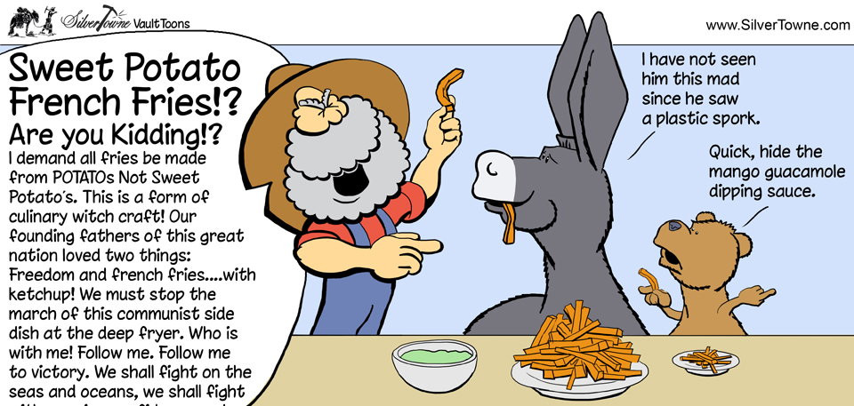 SilverTowne Vault Toons: French Fries Rant Comic Strip Image