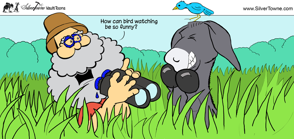 SilverTowne Vault Toons: Bird Watching Comic Strip Image