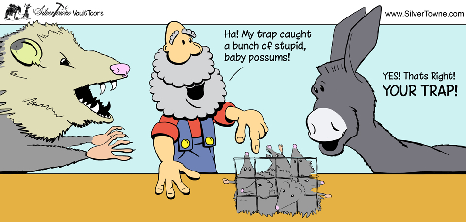 SilverTowne Vault Toons: Animal Trap Comic Strip Image
