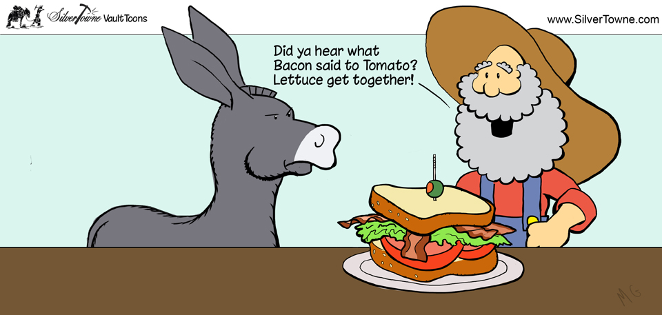 SilverTowne Vault Toons: BLT Sandwich Comic Strip Image