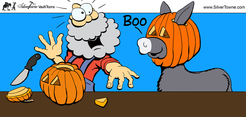 SilverTowne Vault Toons: Pumpkin Carving Comic Strip Image