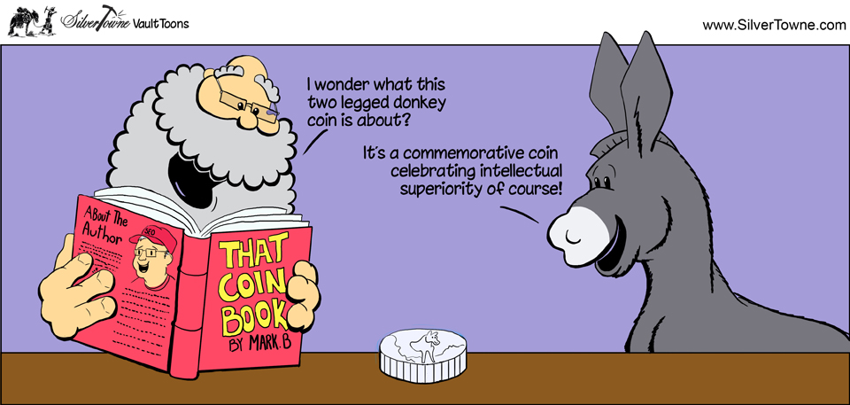 SilverTowne Vault Toons: Coin Research Comic Strip Image