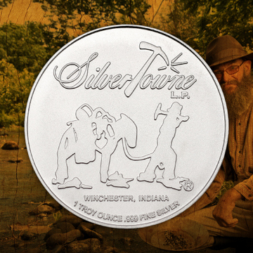 SilverTowne Prospector Waffleback 1 Ounce Silver Rounds