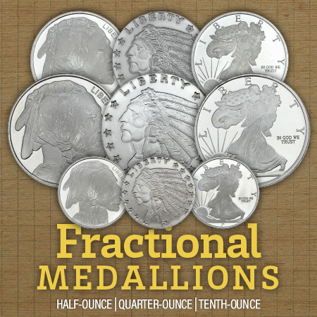 Fractional Silver Coin Replicas Fractional Silver Coin Replicas