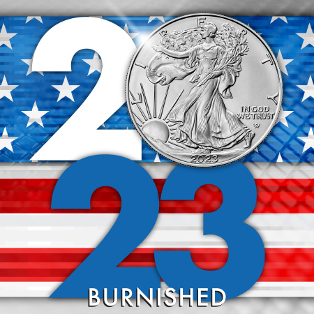 2023W Burnished Silver American Eagle Coins