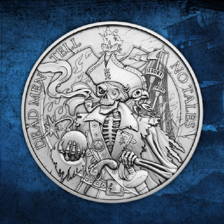 Dead Men Tell No Tales 1oz Silver Rounds