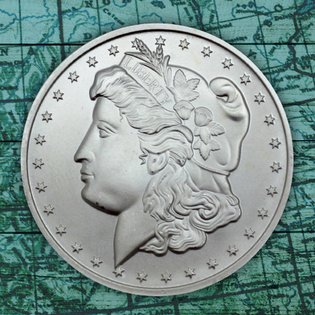 CNT Morgan Dollar Replica 1 Ounce Silver Rounds