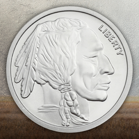 CNT Buffalo Nickel Replica 2oz Silver Rounds