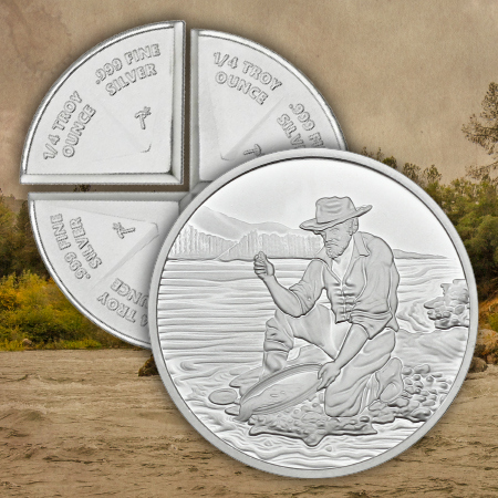 SilverTowne Prospector Divisible 1 Ounce Silver Rounds