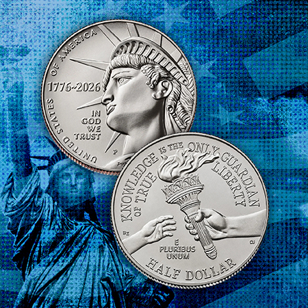 Semiquincentennial Enduring Liberty Half Dollars