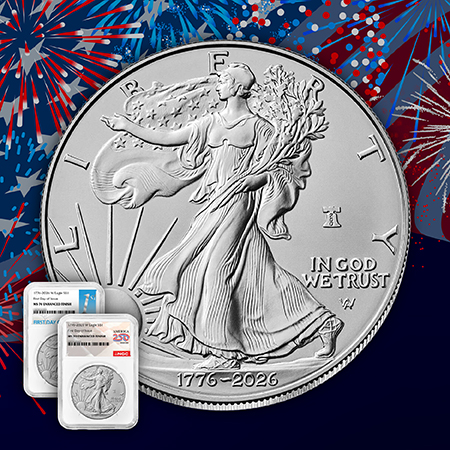 1776-2026 W Enhanced Uncirculated Silver Eagle 250th Anniversary Liberty Bell Privy