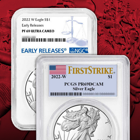 Certified Proof Silver American Eagles