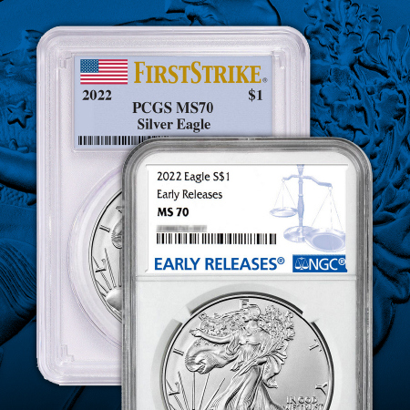 Perfect 70 Silver American Eagles