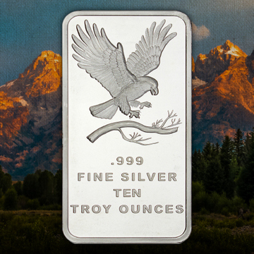 10 Ounce Eagle SilverTowne Trademark Silver Bars