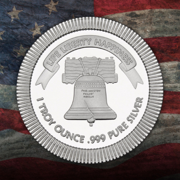 Liberty Bell Stackables 1 Ounce Silver Rounds Liberty Bell Stackables 1 Ounce Silver Rounds