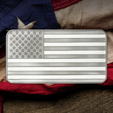 10oz SilverTowne American Flag Bars 10oz SilverTowne American Flag Bars
