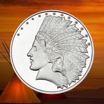 1 Oz Silver Rounds Troy Ounce For 10 Gold Indian Replica 1 Ounce Silver Rounds
