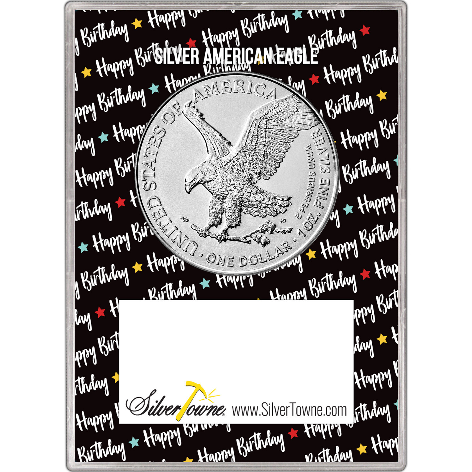 2019 Silver American Eagle BU in Birthday Wishes Balloons ...