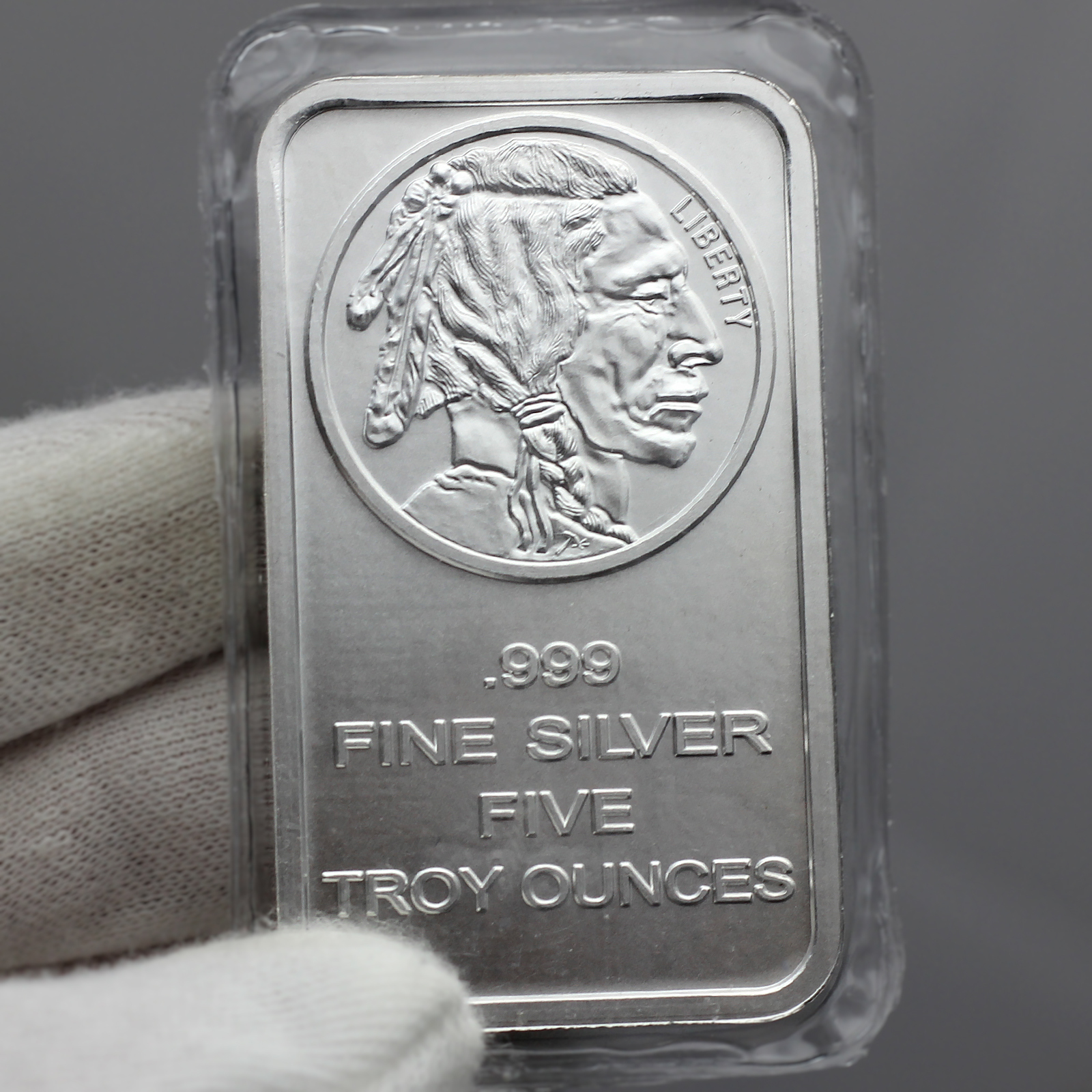 American Buffalo Bar by SilverTowne 5oz .999 Silver Bar 3pc