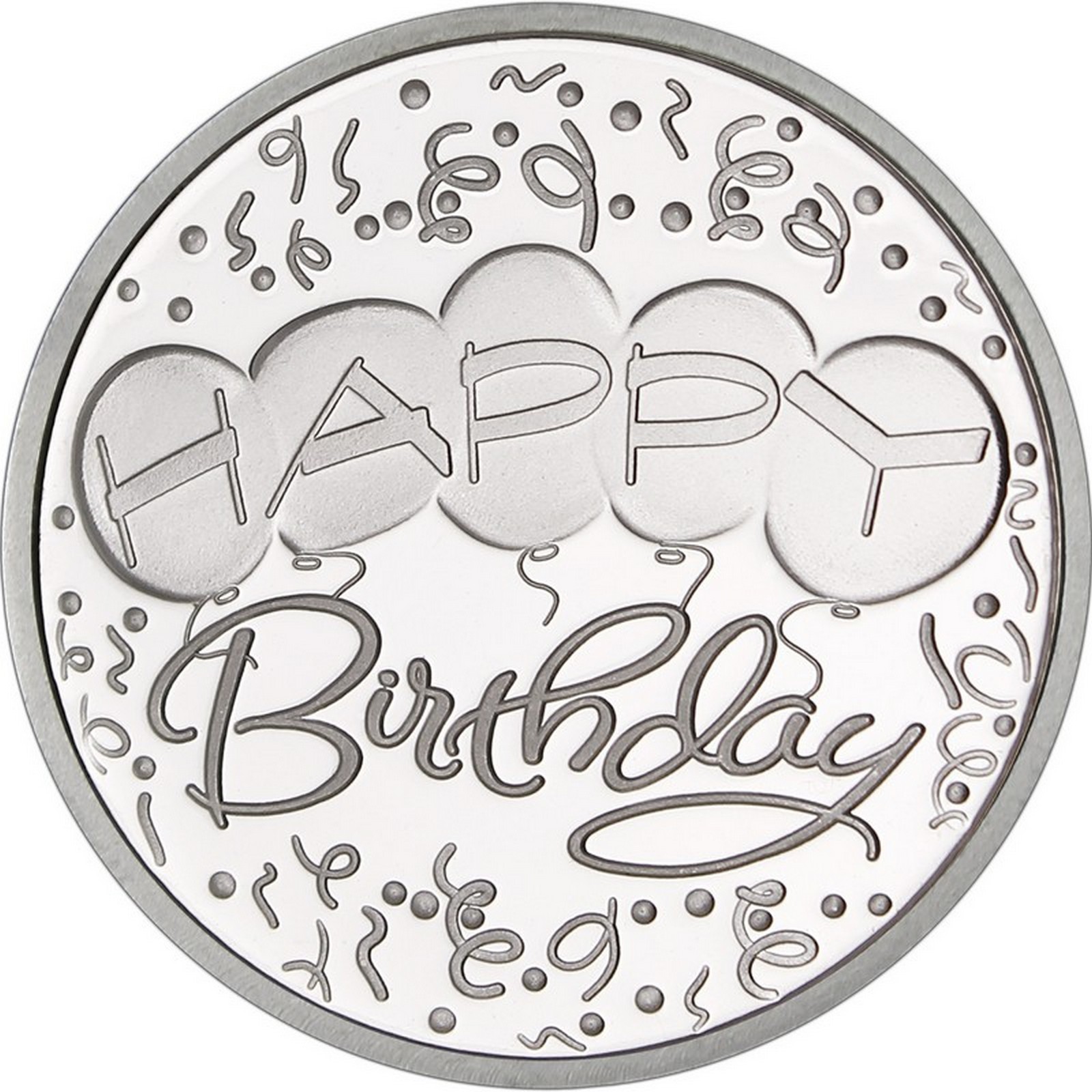 Happy Birthday Silver 1oz Round & Silver Eagle BU Coin Gift Set by ...