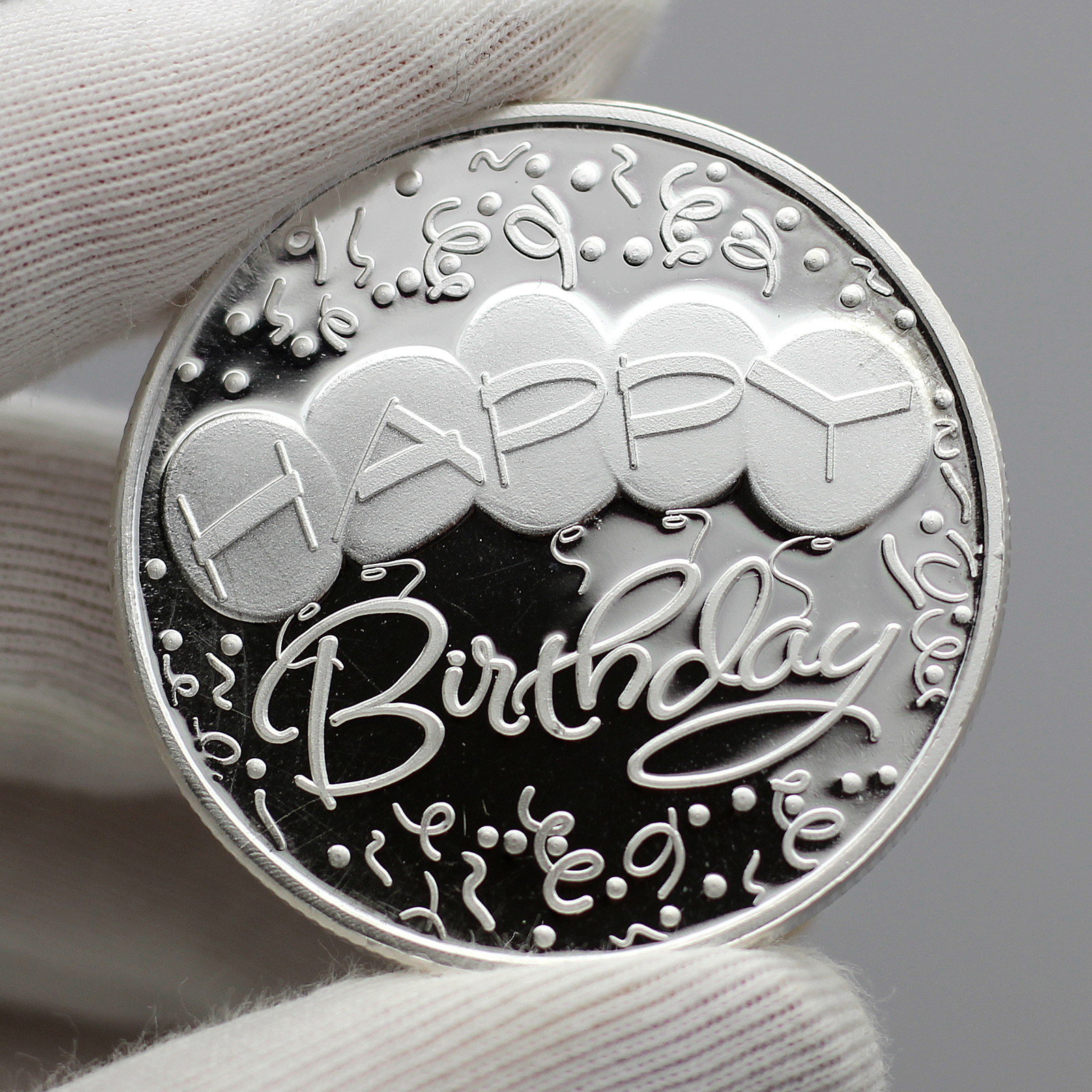 Happy Birthday Silver 1oz Round & Silver Eagle BU Coin Gift Set by