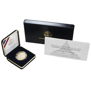 2000 W $10 Gold and Platinum Bimetallic Library of Congress BU 2000 W $10 Gold and Platinum Bimetallic Library of Congress BU