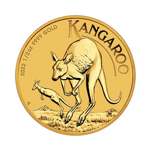 2022 Australia Gold Kangaroo Half Ounce BU Coin