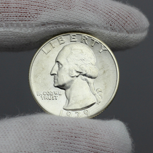 1939 Silver Washington Quarter BU Condition