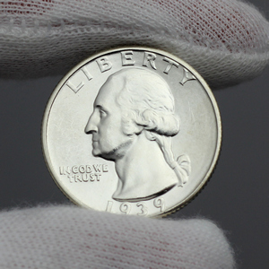 1939 S Silver Washington Quarter BU Condition