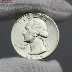 1938 Silver Washington Quarter BU Condition