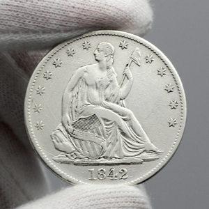 1842 O Liberty Seated Half Dollar VF/XF Condition