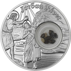2020 Niue Silver In the Footsteps of Jesus: Jordan River with Stone from Jordan River 1oz Proof in OGP 2020 Niue Silver In the Footsteps of Jesus: Jordan River with Stone from Jordan River 1oz Proof in OGP