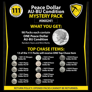 Peace Silver Dollar AU/BU Mystery Pack #060241