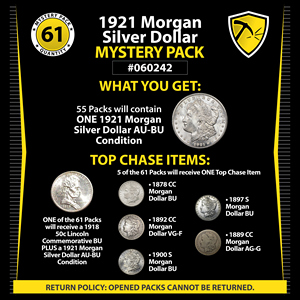 1921 Morgan Silver Dollar AU/BU Mystery Pack #060242