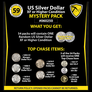 Random Years of Silver Dollars in XF or Higher Condition Mystery Pack #060250