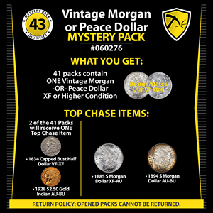 Vintage Morgan or Peace Dollar Mystery Pack #060276