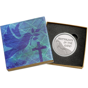 Footprints in the Sand 1oz .999 Silver Medallion in Gift Box Footprints in the Sand 1oz .999 Silver Medallion in Gift Box