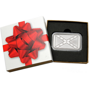 Confederate Flag 1oz .999 Silver Bar in Gift Box Confederate Flag 1oz .999 Silver Bar in Gift Box