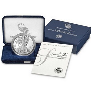 2021 W Proof Silver American Eagle Type 1 in OGP 2021 W Proof Silver American Eagle Type 1 in OGP