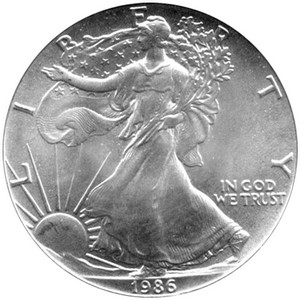 1986 Silver American Eagle BU 1986 Silver American Eagle BU