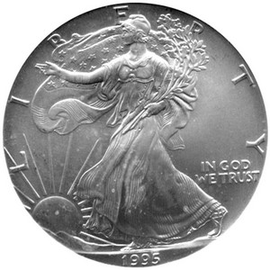 1995 Silver American Eagle BU 1995 Silver American Eagle BU