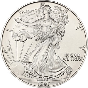 1997 Silver American Eagle BU 1997 Silver American Eagle BU