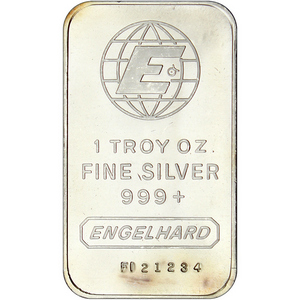 Engelhard 1oz .999 Silver Bar - Secondary Market Engelhard 1oz .999 Silver Bar - Secondary Market