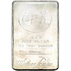 SilverTowne Trademark 100oz .999 Silver Struck Bar - Secondary Market SilverTowne Trademark 100oz .999 Silver Struck Bar - Secondary Market